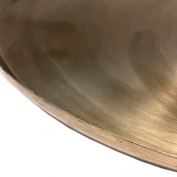 Fad, metal, antik guld, 38 cm