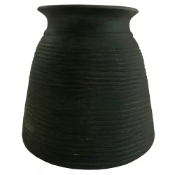 Krukke / vase, Grøn Keramik 19 cm