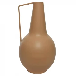 Vase i metal med hank, 40cm
