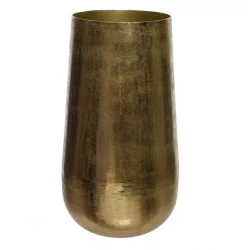 Vase i aluminium, 37,5cm, guld, inden-udendørs