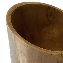 Vase i teaktræ, H30cm