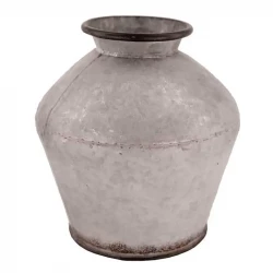 Vase i zink, pære form, 24cm