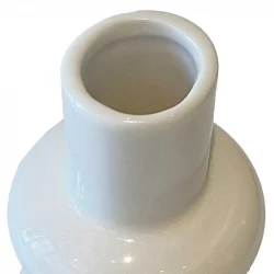 Vase i keramik, H13,5cm, Hvid