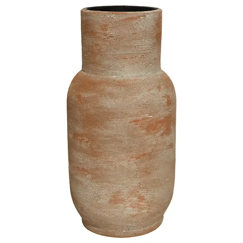 Terracotta vase, vintage look, 35cm