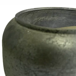 Krukke/potte skjuler i glas, Small, Ø22cm, Frosted lys grøn