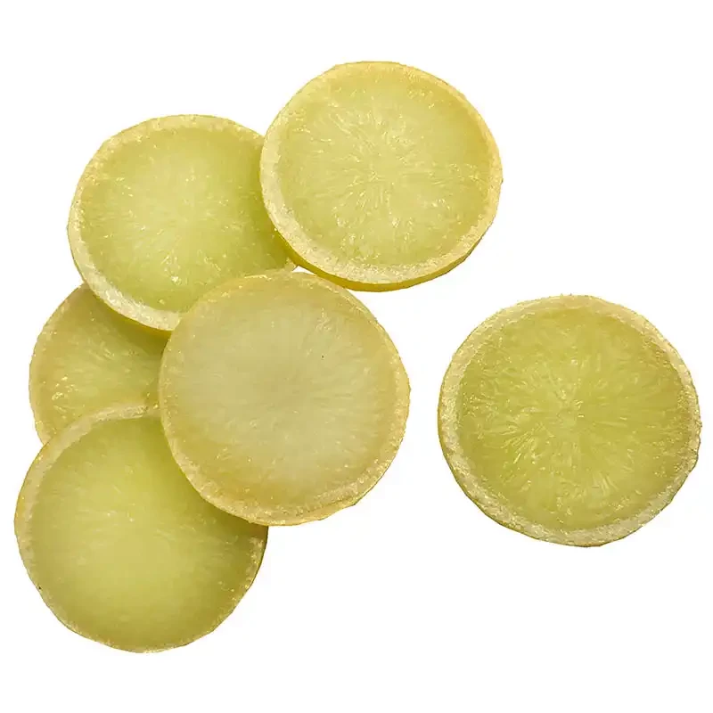 Citroner i skiver, 6 stk, kunstig mad