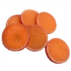 Appelsin skiver, 6 stk pr pose, kunstig mad