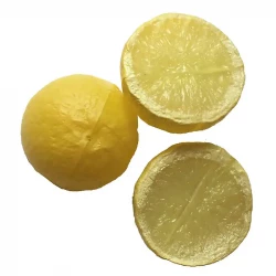 Citroner halve, 5cm, kunstig frugt