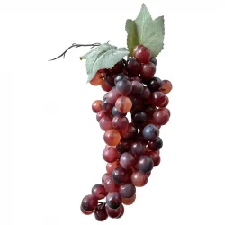 Vindrueklase, 90stk, 25cm, rød, kunstig frugt