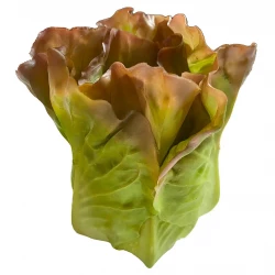 Salathoved, hjertesalat, grøn, 14cm, kunstig mad