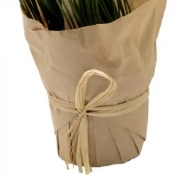 Krydderurt- Purløg i papirindpakket potte, kunstig plante