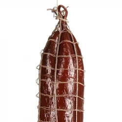 Spegepølse / Salami med net, kunstig mad