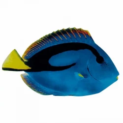 Tropefisk med tryk på begge sider, blå, kunstig fisk