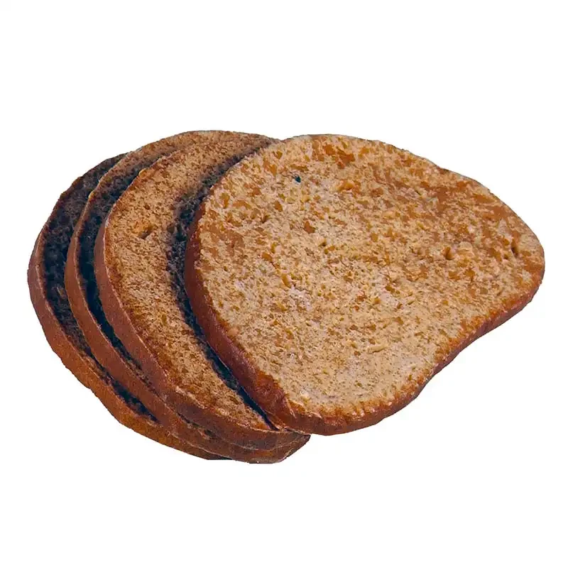 Mørkt Brød skiver, 4stk, kunstig mad