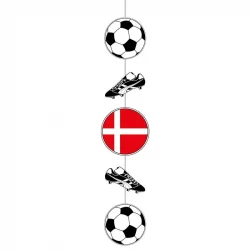 Fodbold ophæng m sko og flag, Dannebrog
