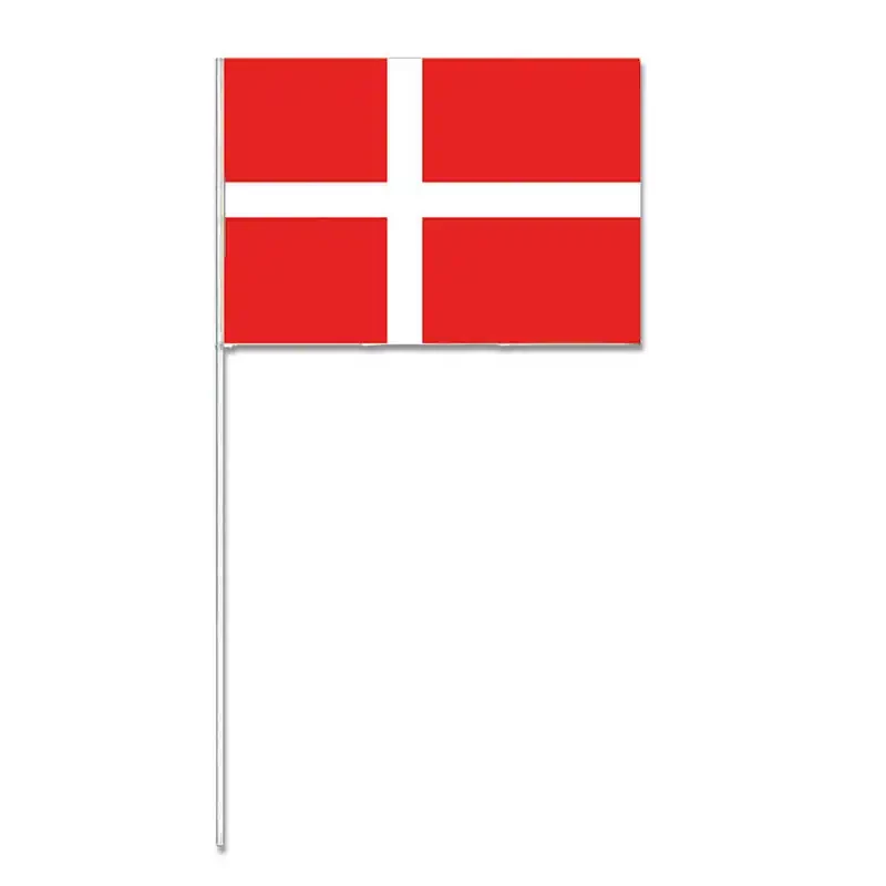 Flag på plastpind, Dannebrog (25 stk.)