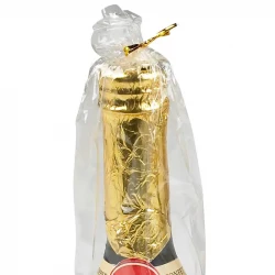 Champagne drejekonfetti, ass i guld eller sølv