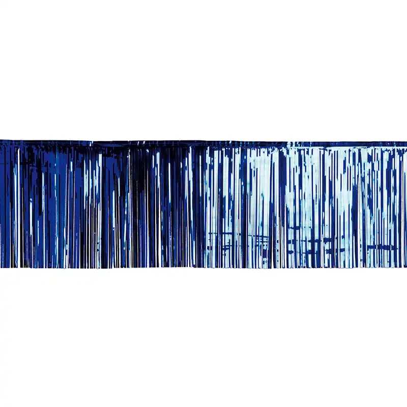 Lametta Gardin kort /Foliegardin, blå