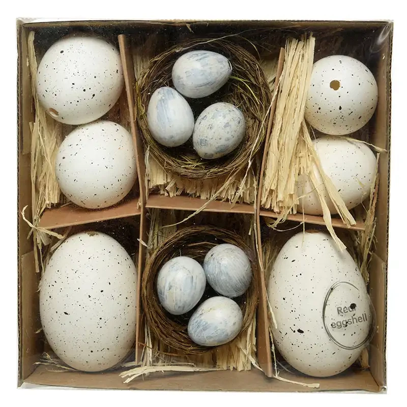Dekorationsæg, 3str, ægte æg