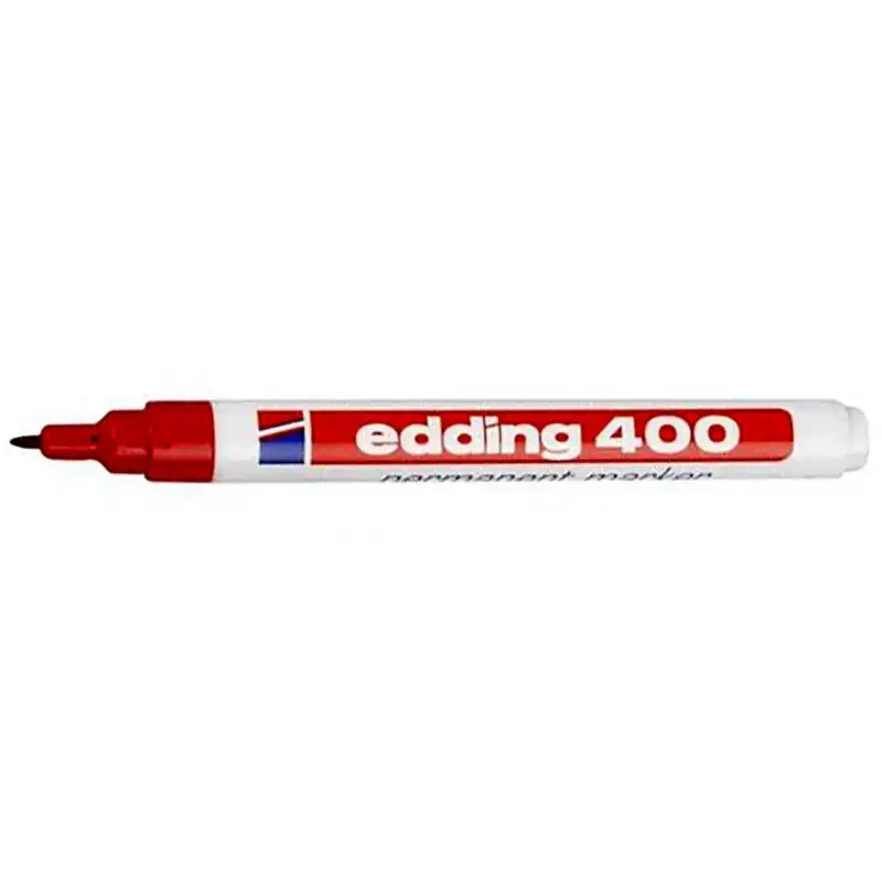Edding-marker 400 tusch, rød, permanent marker