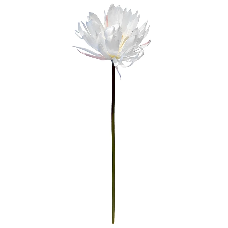 Lotus Alba, hvid, kunstig blomst