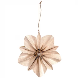 Papirsblomst, Ø20cm, beige, kunstig blomst 