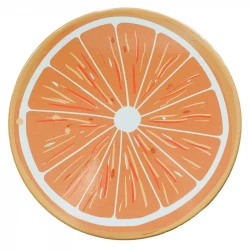 Bordskåner, Ø16cm, Appelsin, keramik
