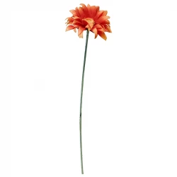 Gerbera på stilk, 50cm, orange, kunstig blomst