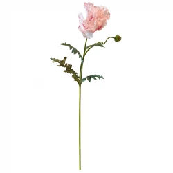 Valmue på stilk, lyserød, 102cm, kunstig blomst