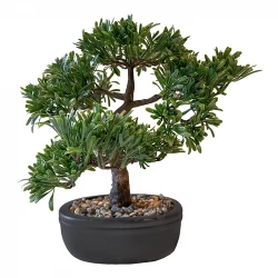 Bonsai mini træ i krukke, 32cm, kunstig plante