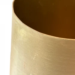 Vase i aluminium, 37,5cm, guld, inden-udendørs