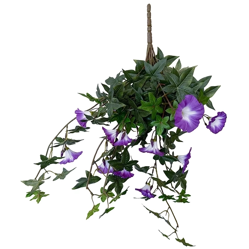 Petunia, morning glory, hænger, UV, 65cm, kunstig blomst