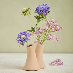 Keramik vase, beige, H13cm