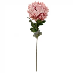 Krysantemum, 75cm, lyserød, Chrysanthemum, kunstig blomst