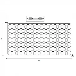 LED Lysnet (NL312WW) 4x2m, med EASY JOINT