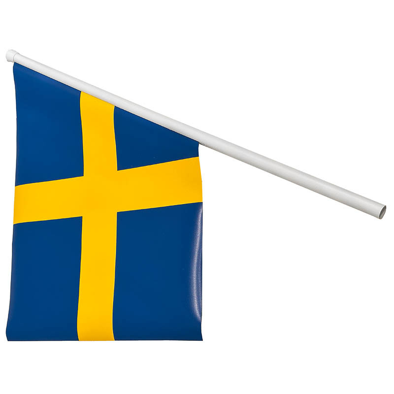 Facadeflag, Sverige, inkl. stang