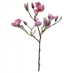 Magnolia gren, 92cm, fuchsia, kunstig blomstergren