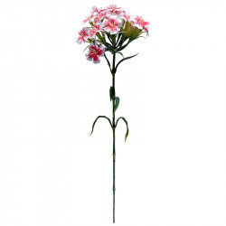 Nellike, 55cm, pink, kunstig blomst