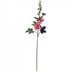 Stokrose, Alcea, 102cm, kunstig blomst