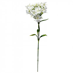 Nellike, 55cm, hvid, kunstig blomst