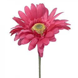 Gerbera, fuchsia, 50cm, kunstig blomst