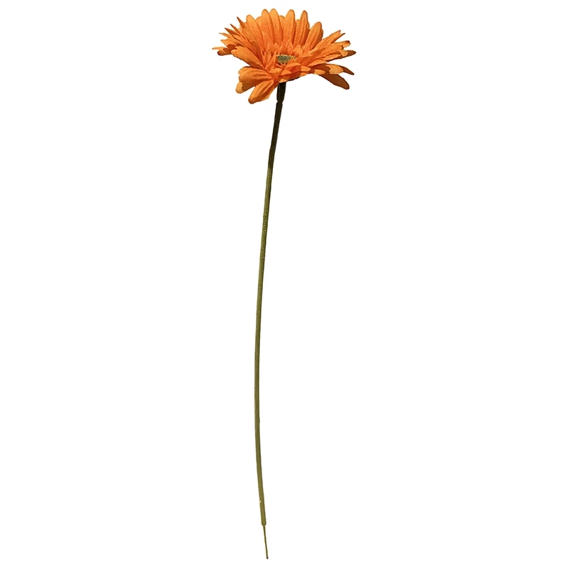 Gerbera, 50cm, orange, kunstig blomst