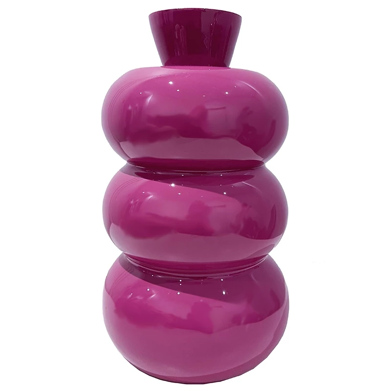 Vase i jern, 33cm, fuchsia