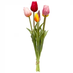 Tulipanbuket, 47cm, kunstig blomst