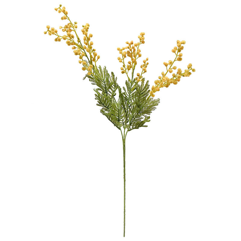 Mimosa, sølvakacie, 68cm, gul, kunstig blomst