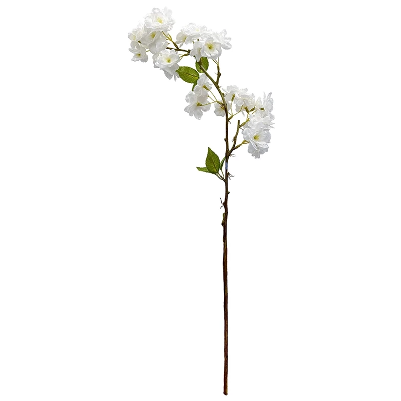 Kirsebærgren, 79cm, hvid, kunstig blomst