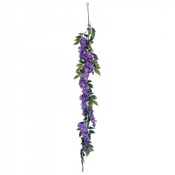 Wisteria ranke, blåregn, 156cm, kunstig blomst