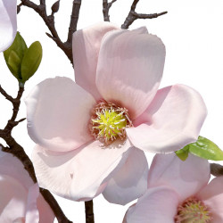 Magnolia gren, 110cm, lyserød, kunstig blomstergren