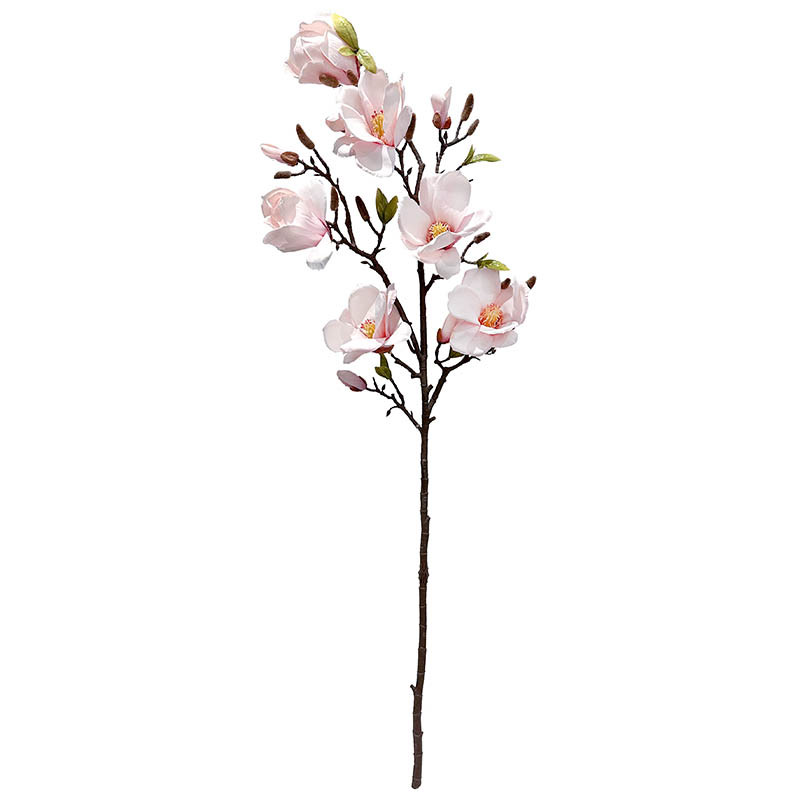 Magnolia gren, 110cm, lyserød, kunstig blomstergren