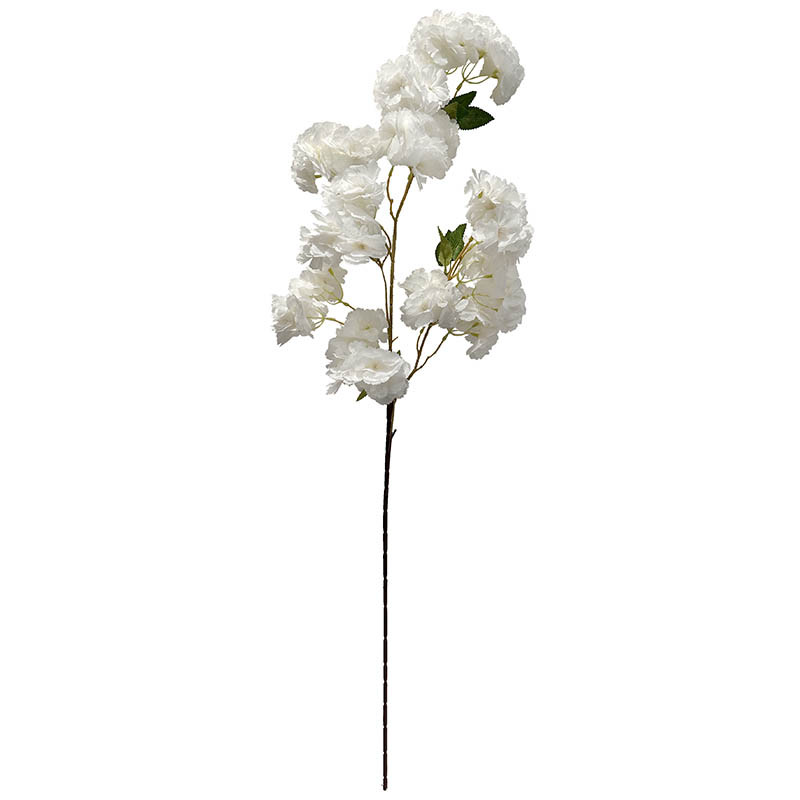 Kirsebærgren, 100cm, hvid, kunstig blomst